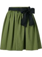 Msgm Contrast Tie Full Skirt