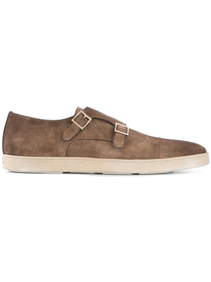Santoni Sneaker Vintage Doppel Monk Shoes - Brown