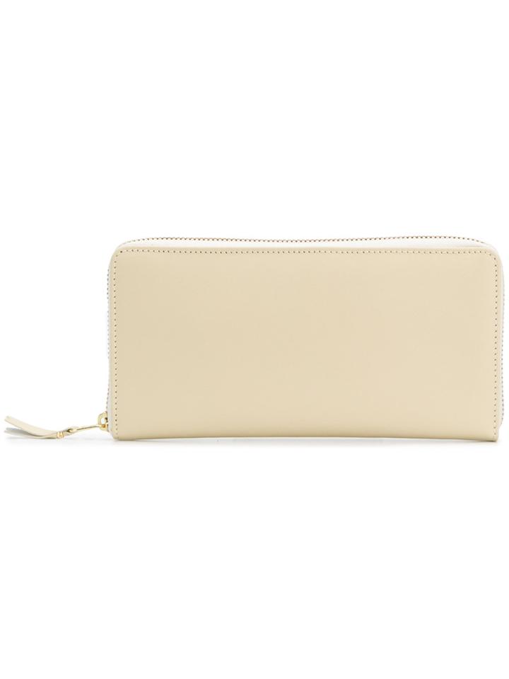 Comme Des Garçons Wallet All Around Zip Wallet - Nude & Neutrals