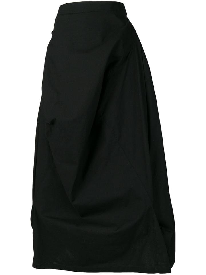 Mm6 Maison Margiela Draped Asymmetric Skirt - Black