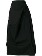 Mm6 Maison Margiela Draped Asymmetric Skirt - Black