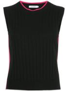 Guild Prime Contrast Sleeveless Sweater - Black