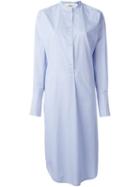 Ports 1961 Striped Shirt Dress, Women's, Size: 40, Blue, Cotton