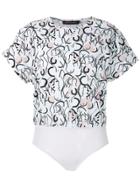 Andrea Marques Batwing Sleeves Body - White