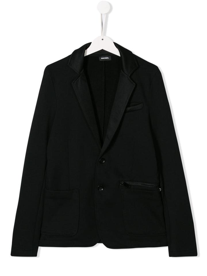 Diesel Kids Classic Single-breasted Blazer - Black