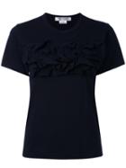 Comme Des Garçons Comme Des Garçons - Ruffled T-shirt - Women - Cotton - L, Women's, Blue, Cotton