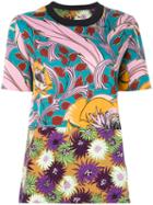 Marni Floral Print T-shirt, Women's, Size: 42, Cotton