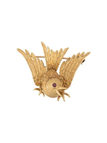 Katheleys Pre-owned 1960s Bird Brooch - Gold