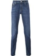 Alexander Mcqueen Slim-fit Jeans, Men's, Size: 52, Blue, Cotton/spandex/elastane