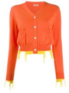 Aalto Distressed Effect Cardigan - Orange