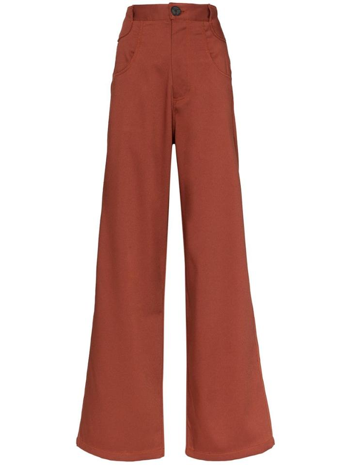 Telfar Bootcut Jeans - Red