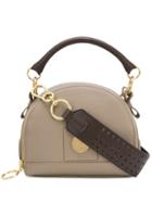 See By Chloé Logo Plaque Tote - Grey