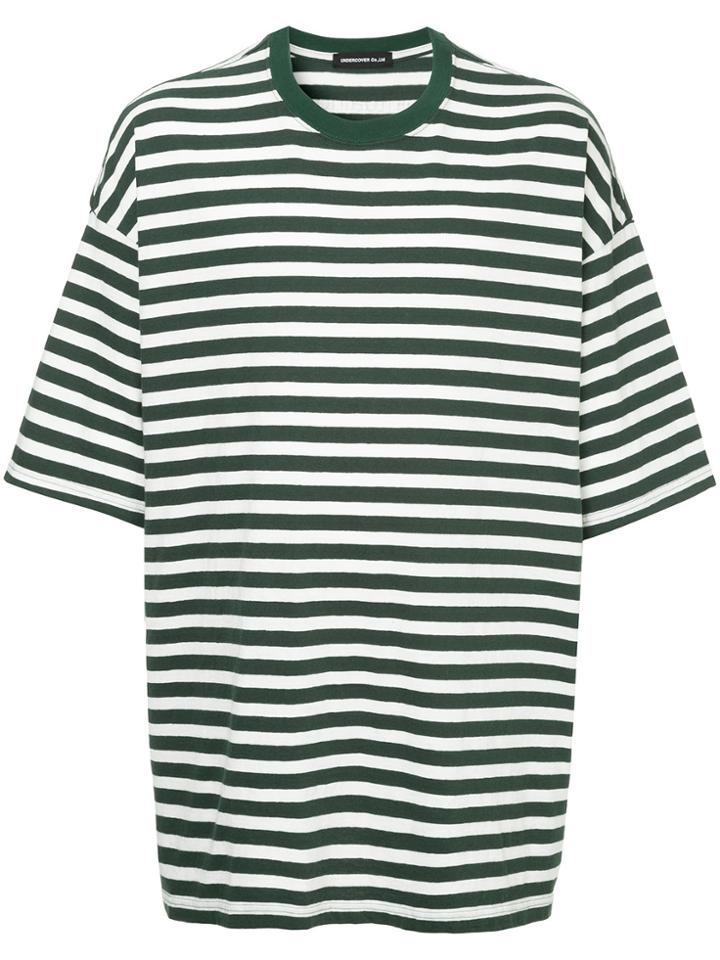 Undercover Striped Oversized T-shirt - Green