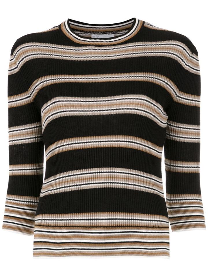 Nk Knit Striped Blouse - Multicolour