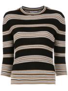 Nk Knit Striped Blouse - Multicolour