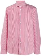 Cenere Gb Striped Long-sleeve Shirt - Red