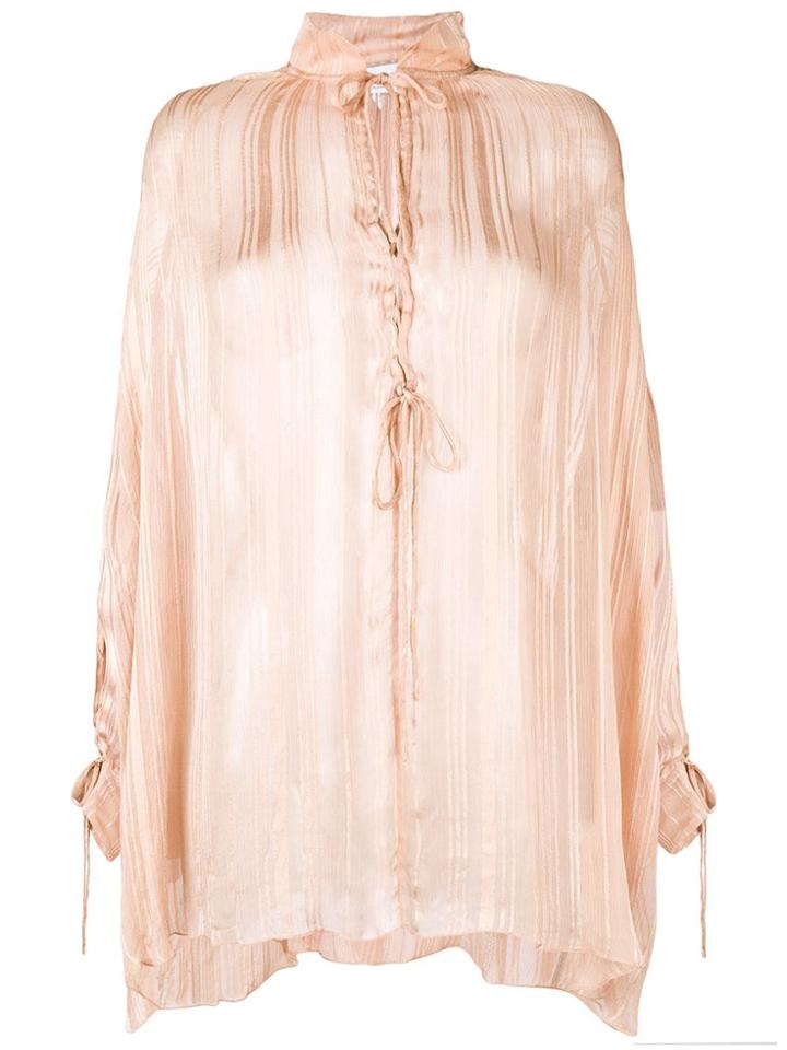 Iro Nights Sheen Oversized Blouse - Nude & Neutrals