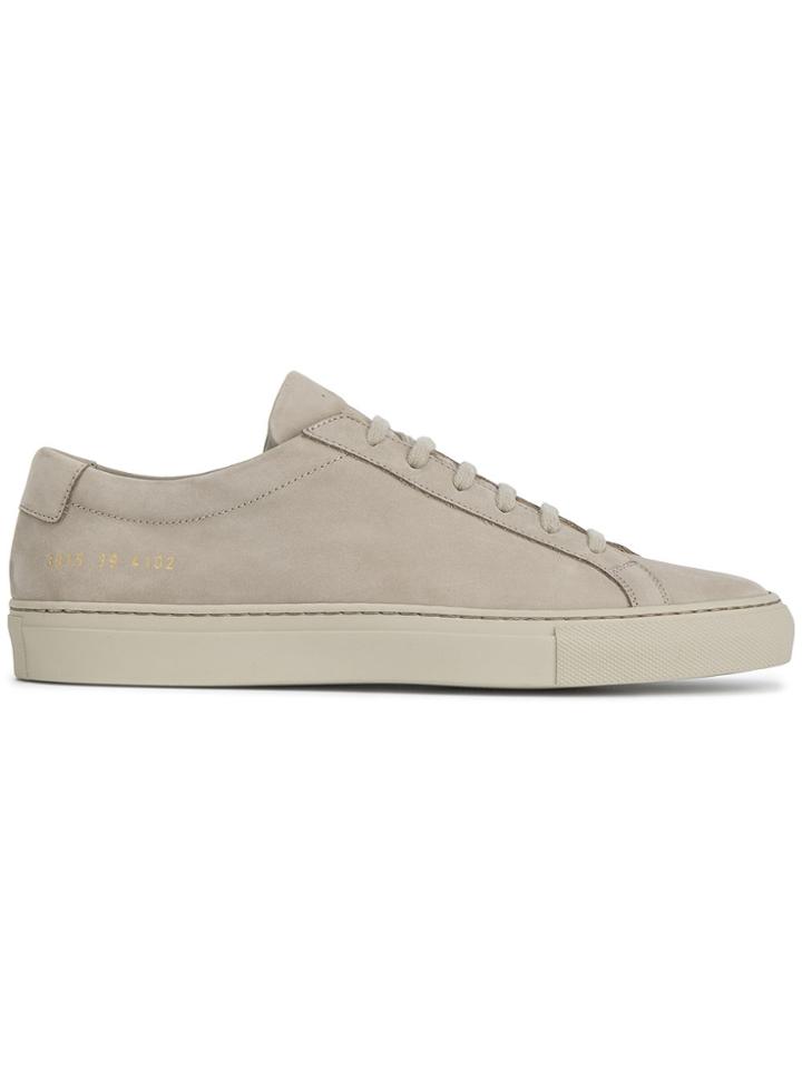 Common Projects Grey Suede Original Achilles Low-top Trainers