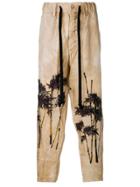 Uma Wang Printed Trousers - Brown