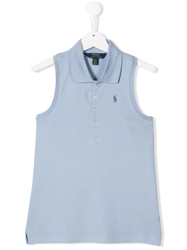 Ralph Lauren Kids Teen Sleeveless Polo Top - Blue