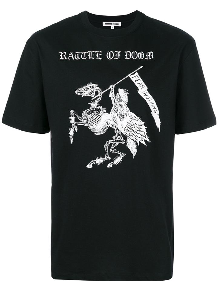 Mcq Alexander Mcqueen Fear Nothing T-shirt - Black
