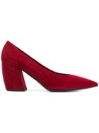 Prada Pointed Pumps - Red