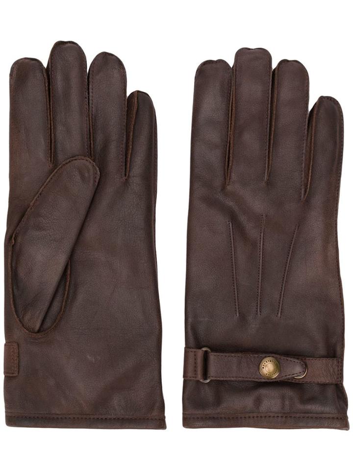 Belstaff Buckle Strap Gloves - Brown