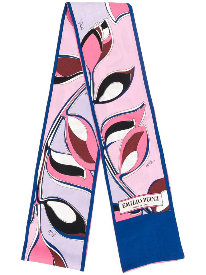 Emilio Pucci Foliate Printed Scarf - Pink
