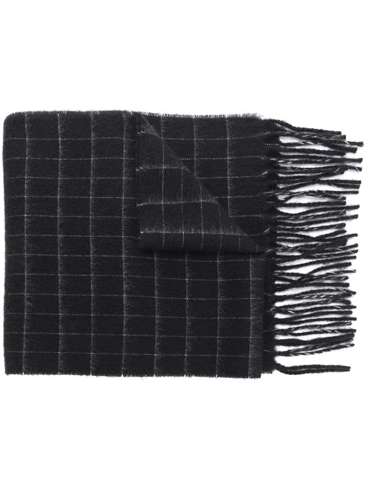 Ami Alexandre Mattiussi Window Pane Scarf - Black