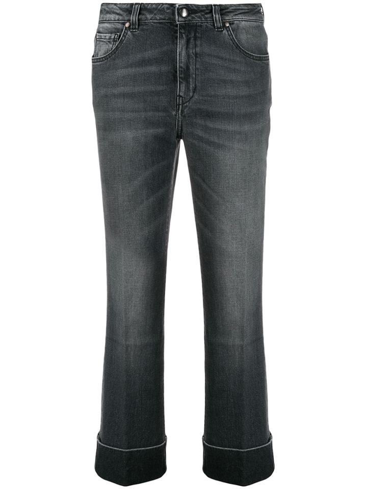 Fay High Rise Stonewashed Jeans - Black