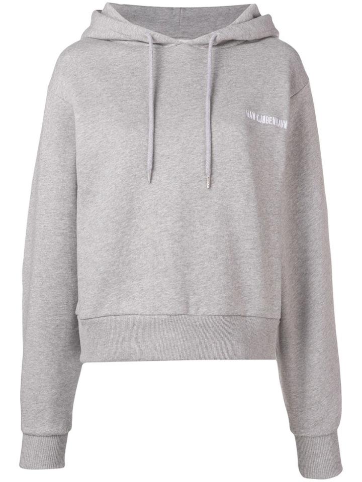 Han Kj0benhavn Bulky Logo Hoodie - Grey