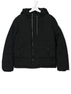 Kenzo Kids Zipped Hooded Sweatshirt - Black