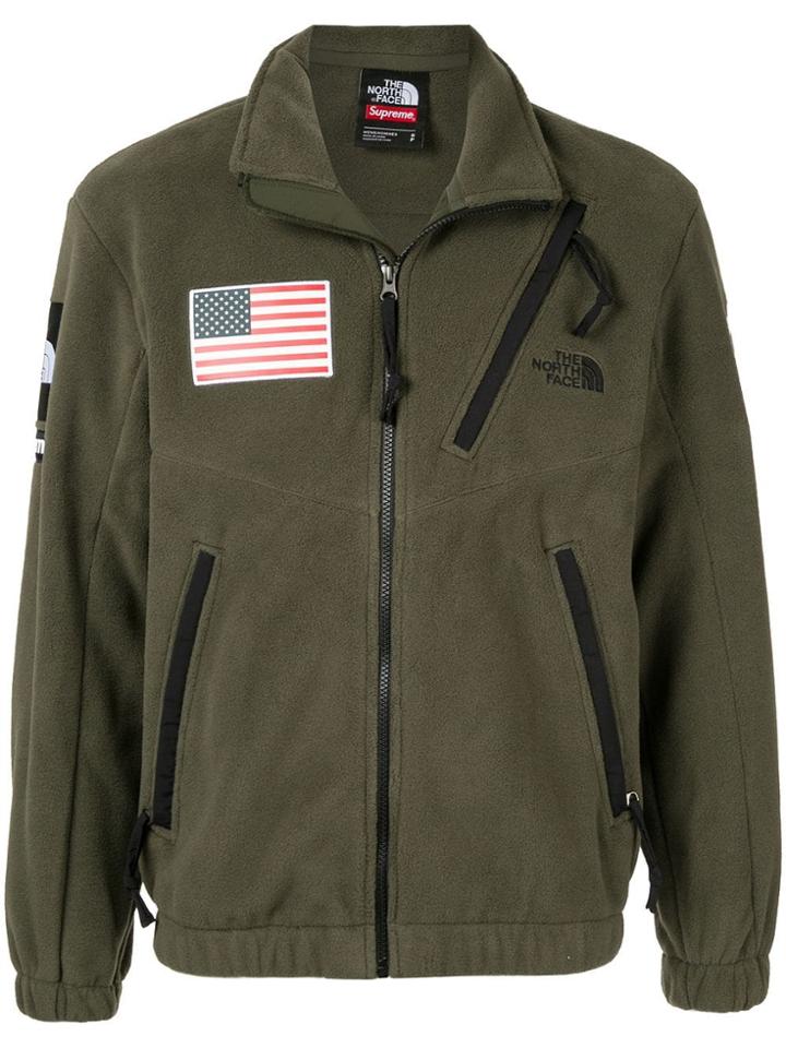Supreme Tnf Expedition Fleece Jacket - Green