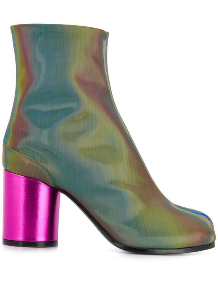 Maison Margiela Metallic Tabi Boots - Green