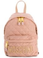 Moschino Quilted Backpack - Pink & Purple