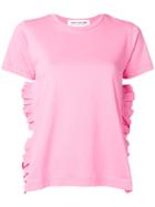 Comme Des Garçons Girl Side Ruffle Trim T-shirt - Pink & Purple