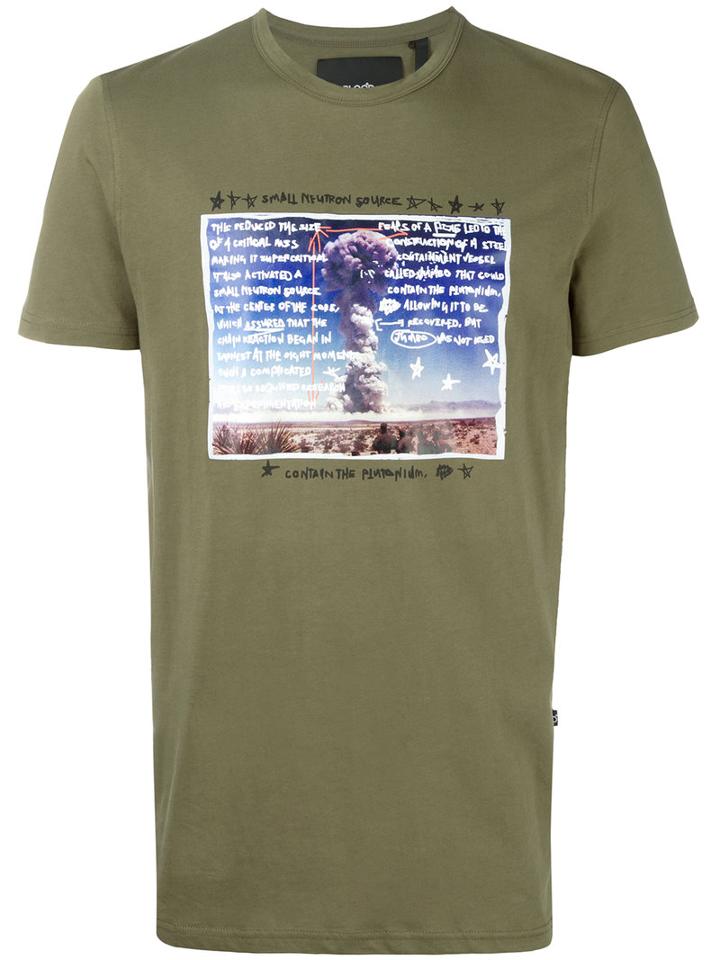 Blood Brother - Explosion Print T-shirt - Men - Cotton - Xxl, Green, Cotton