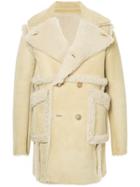 Unused Double-breasted Coat - Nude & Neutrals