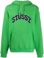 Stussy Logo Patch Hoodie - Green