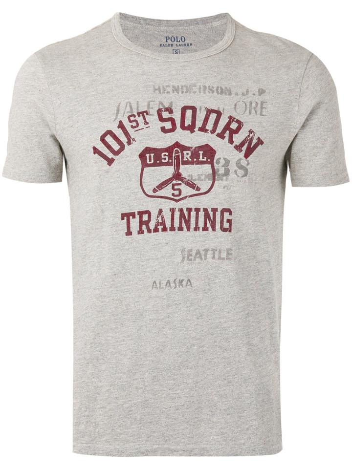 Printed Logo T-shirt - Men - Cotton - L, Grey, Cotton, Polo Ralph Lauren