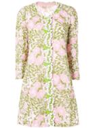 Giambattista Valli - Floral Macramé Coat - Women - Silk/cotton/polyamide/polyester - 40, Pink/purple, Silk/cotton/polyamide/polyester