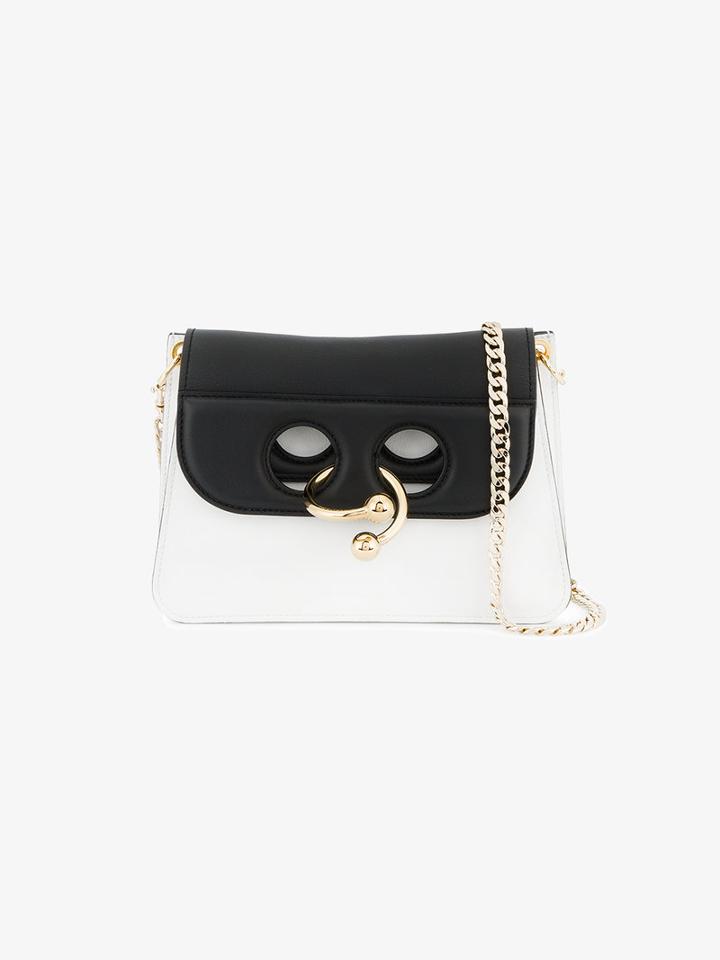 J.w.anderson Mini Pierce Shoulder Bag, Women's, Black, Leather/suede/metal