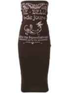 Dolce & Gabbana Vintage Embelished Tube Dress, Size: 40, Brown