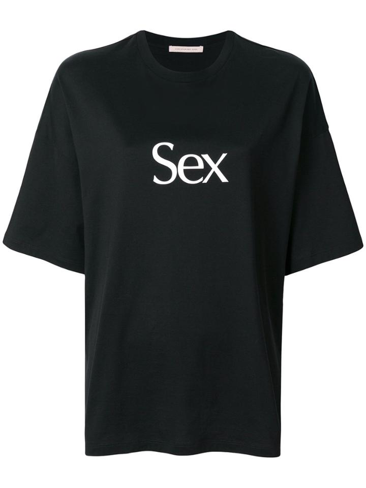 Christopher Kane 'sex' T-shirt - Black