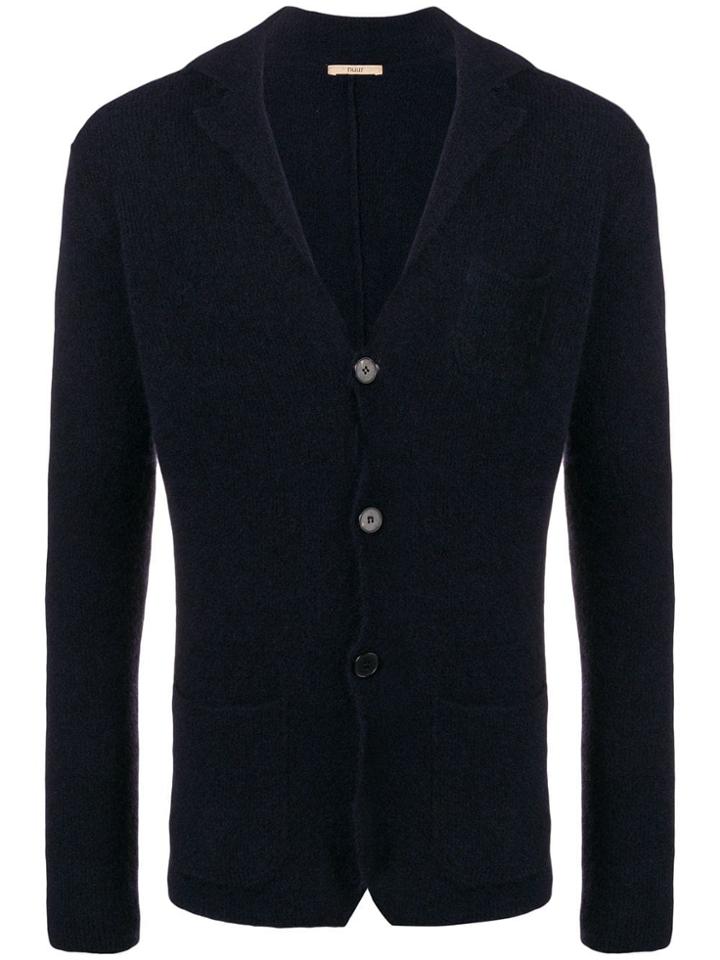 Nuur Front Button Cardigan - Blue