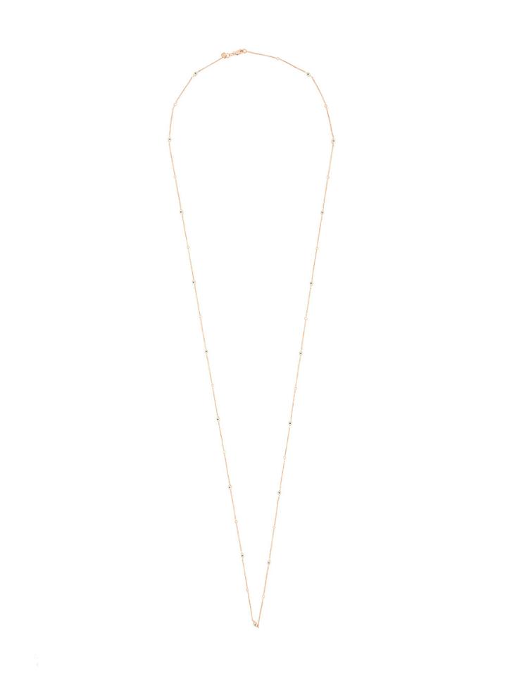 Sydney Evan 14kt Rose Gold Multi Mini Evil Eye Diamonds Layer Necklace