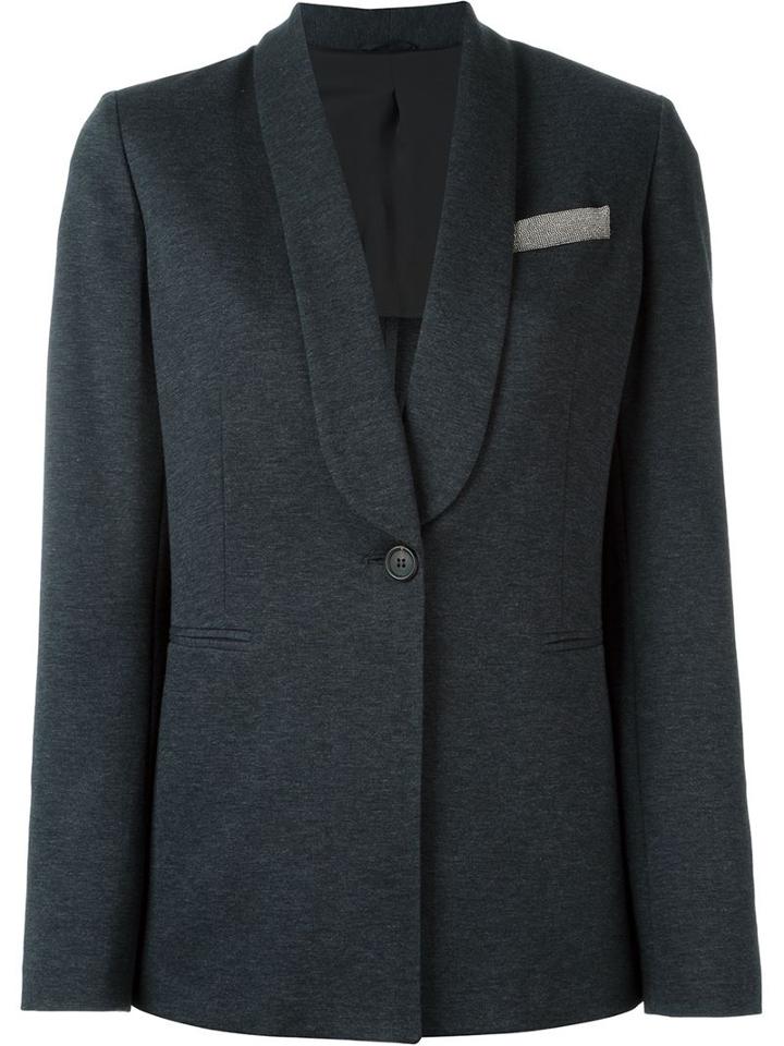 Brunello Cucinelli Embellished Pocket Blazer