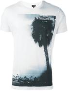 Diesel Palm Tree Print T-shirt, Men's, Size: Medium, White, Cotton