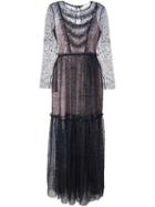 Si Jay Sheer Longsleeved Dress, Women's, Size: 38, Grey, Polyamide/viscose