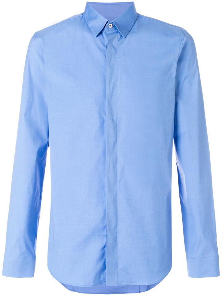 Jil Sander Concealed Placket Shirt - Blue